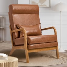 Mayfield Faux Leather Armchair